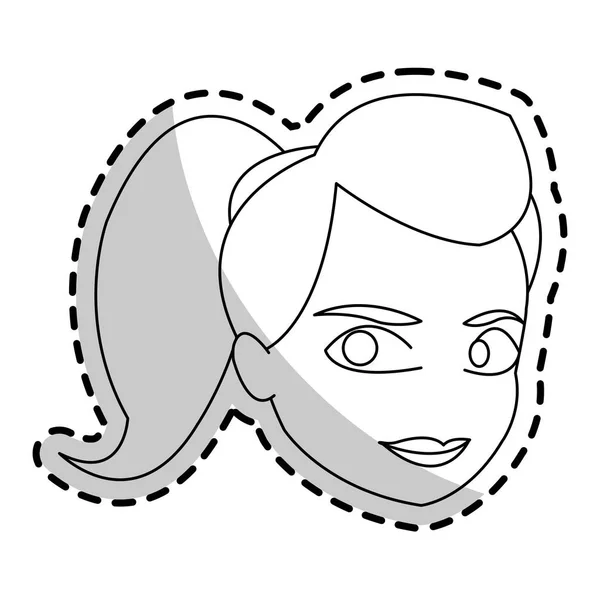 Izolované žena kreslený design — Stockový vektor