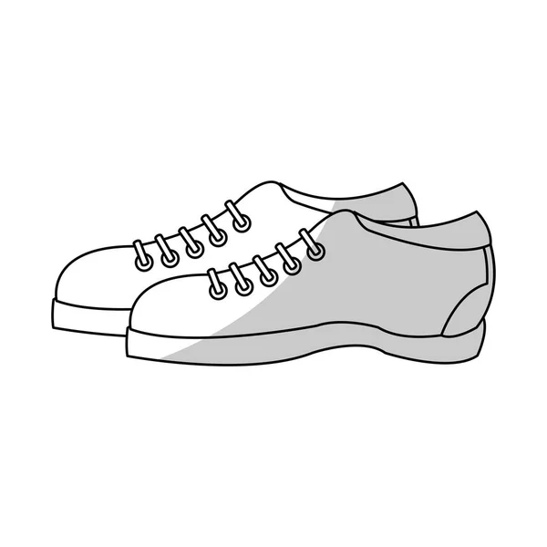 Zapatillas de running aisladas de diseño de entrenamiento — Vector de stock