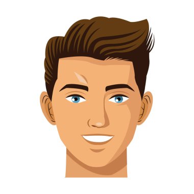 kafa adam gülümseme avatar sanal gerçeklik simgesi