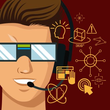 karakter adam vr gerçeklik gözlük gadgte kurgu