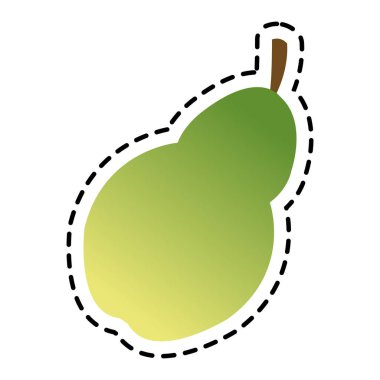 İzole armut tasarım