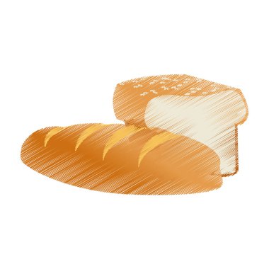 İzole ekmek tasarım