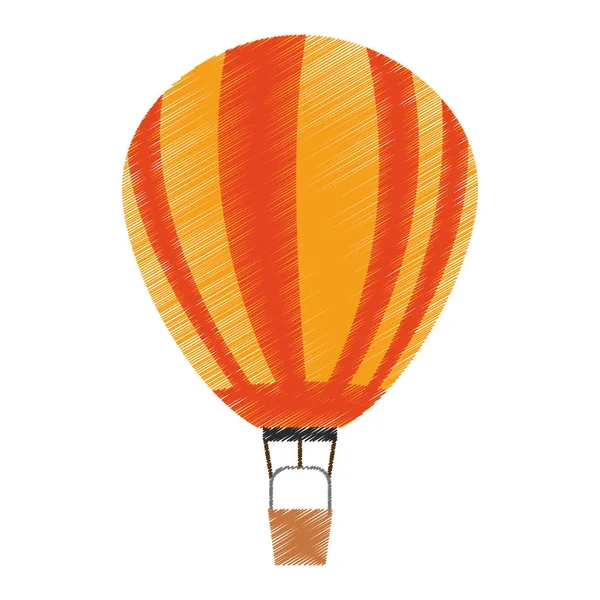 Isolerade varm luftballong design — Stock vektor