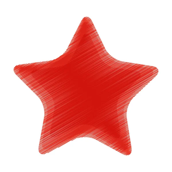 Design de estrela de peixe isolada — Vetor de Stock