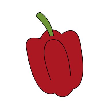 İzole biber tasarım