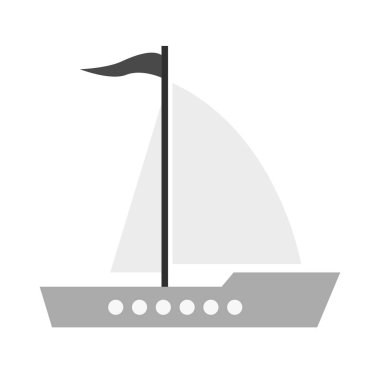 İzole yelkenli tasarım