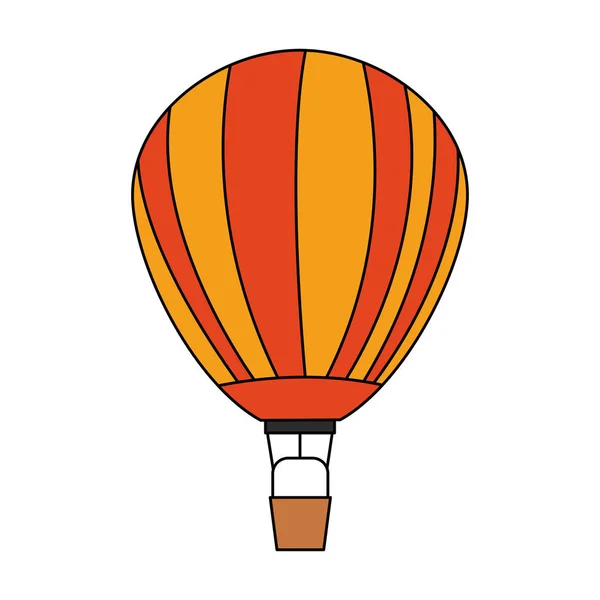 Conception isolée de ballon à air chaud — Image vectorielle