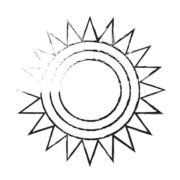 Geïsoleerde zon ontwerp — Stockvector