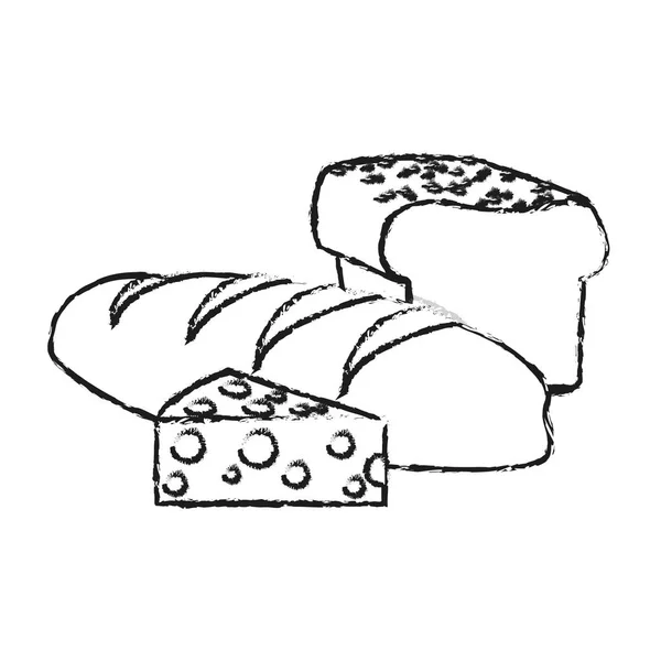 Diseño de pan aislado — Archivo Imágenes Vectoriales
