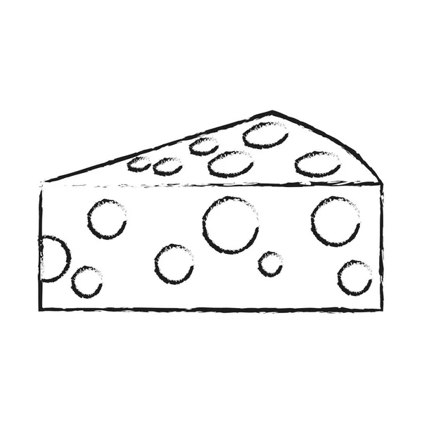 Geïsoleerde kaas ontwerp — Stockvector