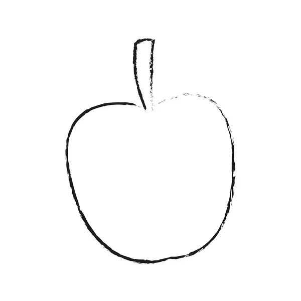 Diseño de manzana aislada — Vector de stock