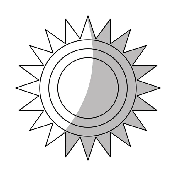 Geïsoleerde zon ontwerp — Stockvector
