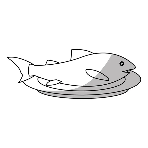 Diseño de peces aislados — Archivo Imágenes Vectoriales
