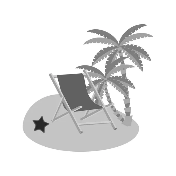 Conception isolée de palmiers — Image vectorielle