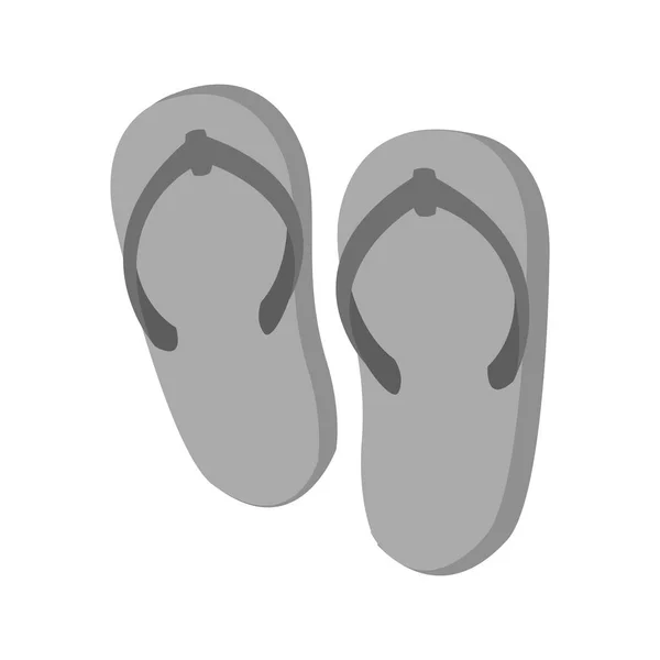 Geïsoleerde sandalen ontwerp — Stockvector