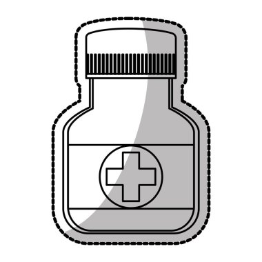 İzole tıp kavanoz tasarım