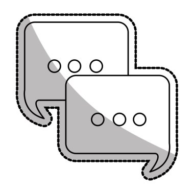 İletişim izole kabarcık tasarımı