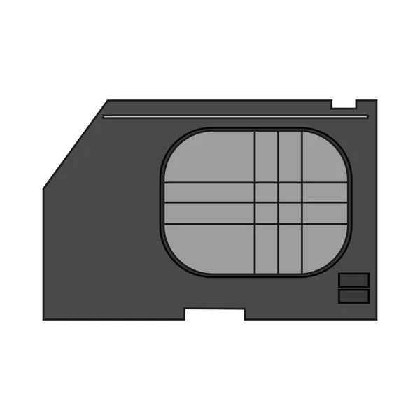 孤立的 sim 卡装置的设计 — 图库矢量图片