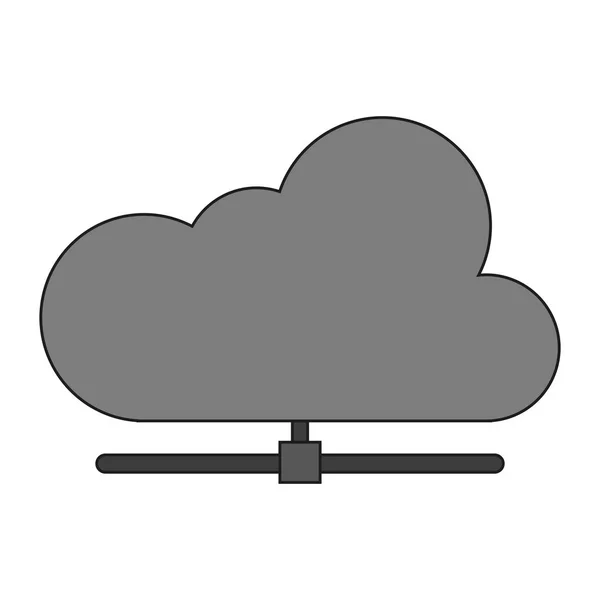 Απομονωμένη σύννεφων σχεδιασμού — Διανυσματικό Αρχείο