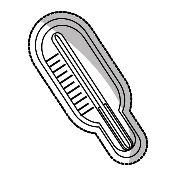 Isolierte Thermometerkonstruktion — Stockvektor