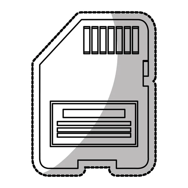 Conception isolée de clé USB — Image vectorielle