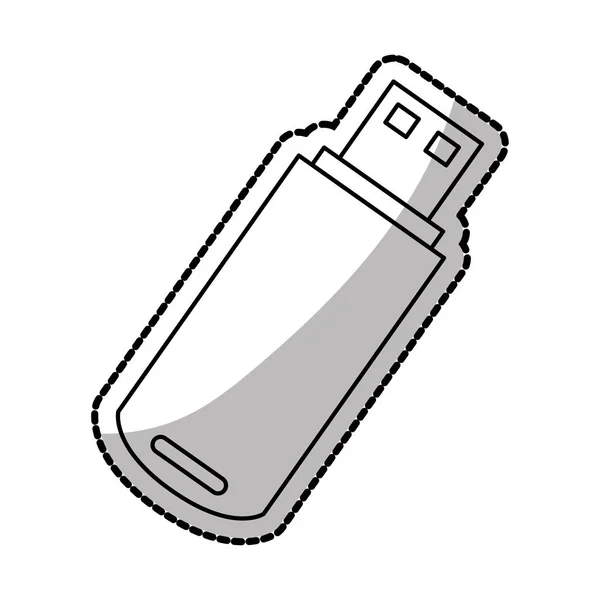 Design de dispositivo USB isolado —  Vetores de Stock
