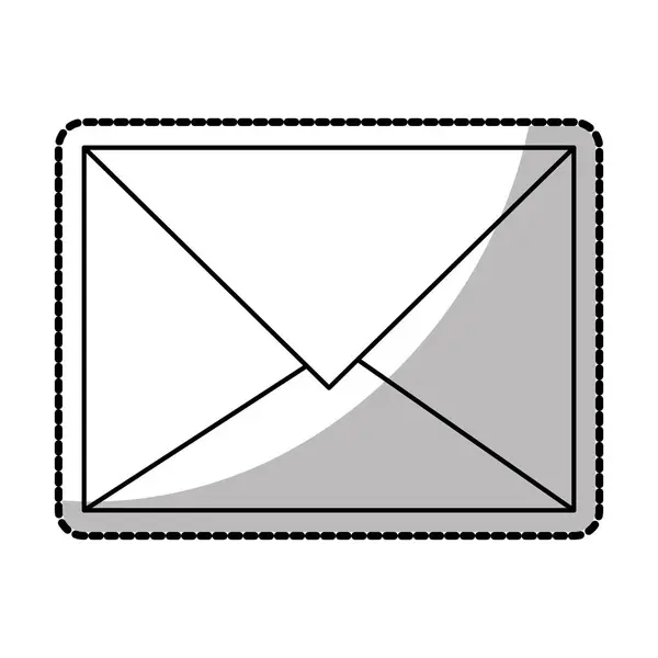 Diseño de sobres de correo electrónico aislado — Vector de stock