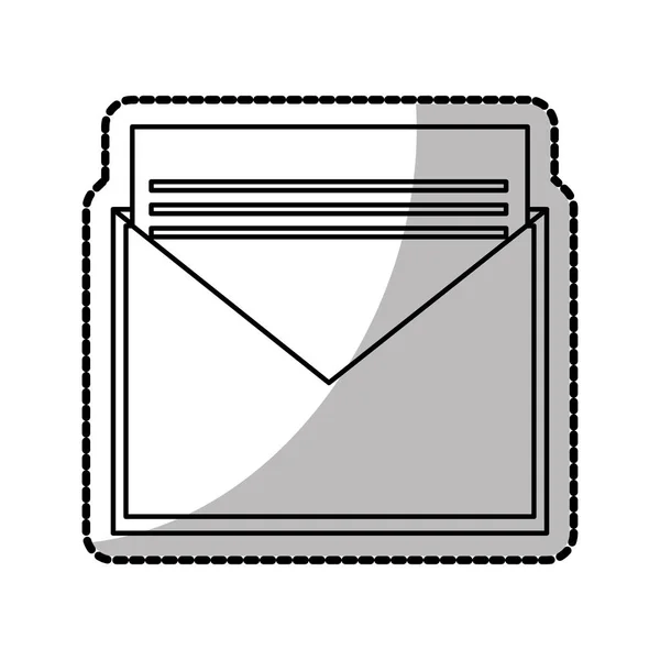 Diseño de sobres de correo electrónico aislado — Vector de stock