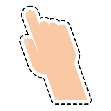 İzole insan el tasarım