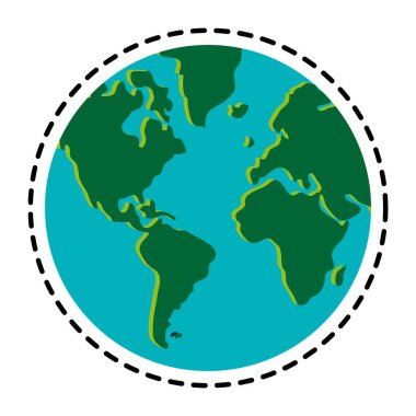 İzole gezegenin küre tasarımı