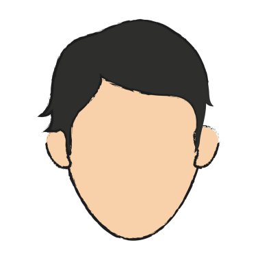 İzole avatar adam tasarım