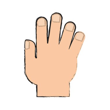 İzole insan el tasarım