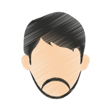 İzole avatar adam tasarım