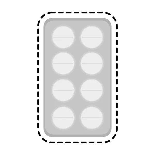 Conception de médicaments isolés — Image vectorielle