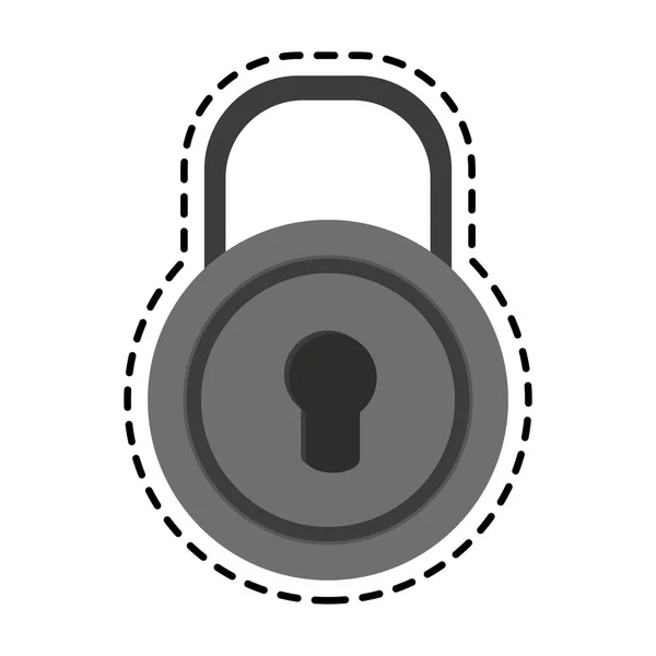 Isolated padlock design — Stock Vector