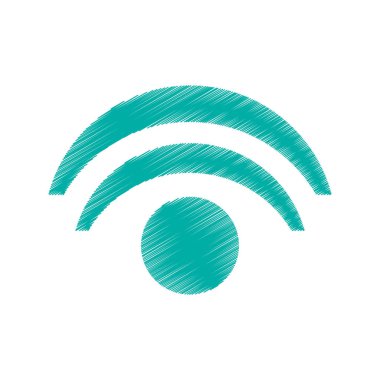 İzole wifi dalga tasarım