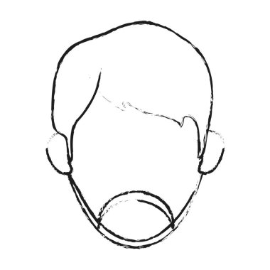 İzole avatar adam tasarım