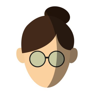 İzole kadın baş tasarım