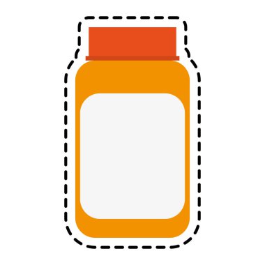 İzole tıp kavanoz tasarım