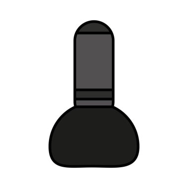 İzole fırça saç salon tasarım