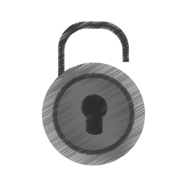 Isolated padlock design — Stock Vector