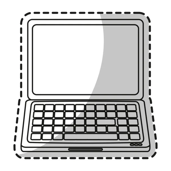 Isolerade Laptop enheten design — Stock vektor