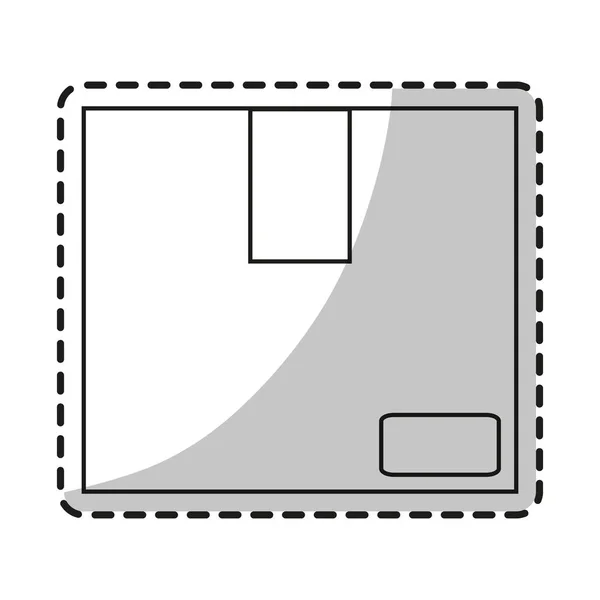 Conception de boîte de livraison isolée — Image vectorielle