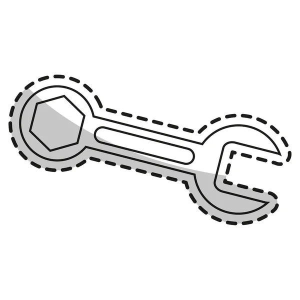 Diseño de herramienta de llave aislada — Archivo Imágenes Vectoriales