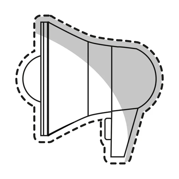 Design isolato del megafono — Vettoriale Stock