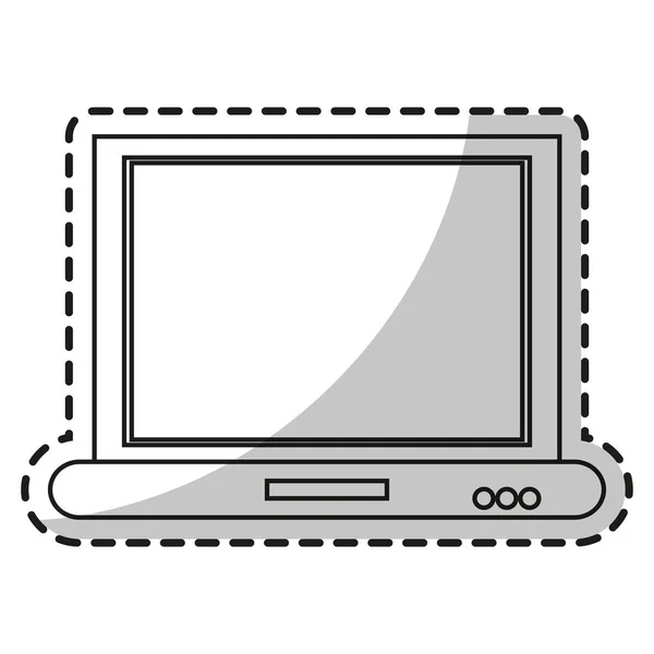 Isolerade Laptop enheten design — Stock vektor
