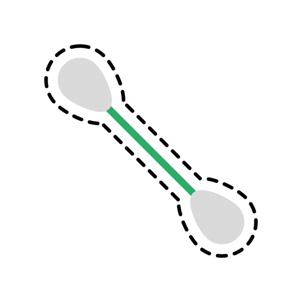 Geïsoleerde katoenen doekje ontwerp — Stockvector