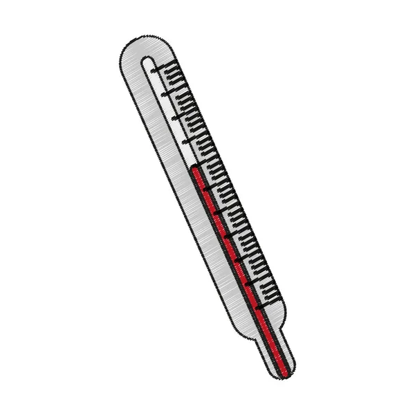 孤立的温度计的设计 — 图库矢量图片