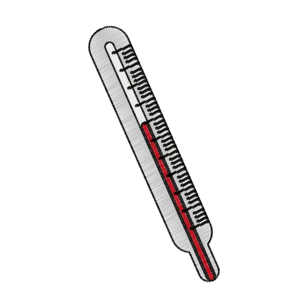 Diseño de termómetro aislado — Archivo Imágenes Vectoriales