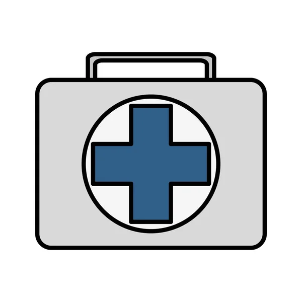 Diseño de kit médico aislado — Vector de stock